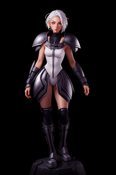 (masterpiece, best quality), intricate details, 8k, artstation, wallpaper, official art, splash art, sharp focus,
1girl, <lora:claymore_clare-10:0.8> clare, grey eyes, armor, bodysuit, white hair, <lora:sxz-concept:0.8> c0nc3pt, simple background, black background,