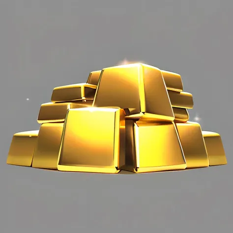 Concept Art, In-Game Currency Items, Gold Bars, Piles of Gold Ingots No Humans, Still Life, Gray Background, Simple Background<lora:jinbi:0.8>,