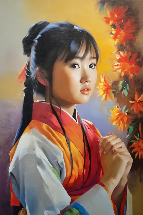 oil painting, vivid colors, beautiful light,
masterpiece, best quality, 1girl, <lora:kwFemale_Beta40-SDXL_v1:1>, asian