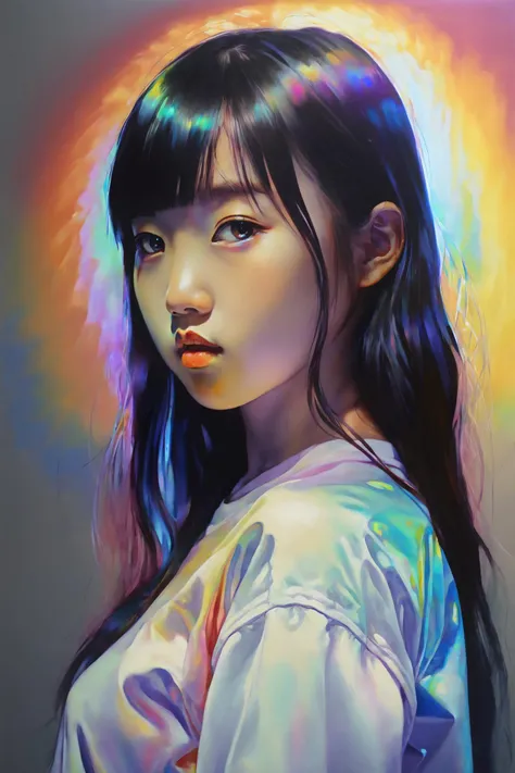 iridescent painting, prismatic, holographic, chromatic aberration,
masterpiece, best quality, 1girl, <lora:kwFemale_Beta40-SDXL_v1:1>, asian