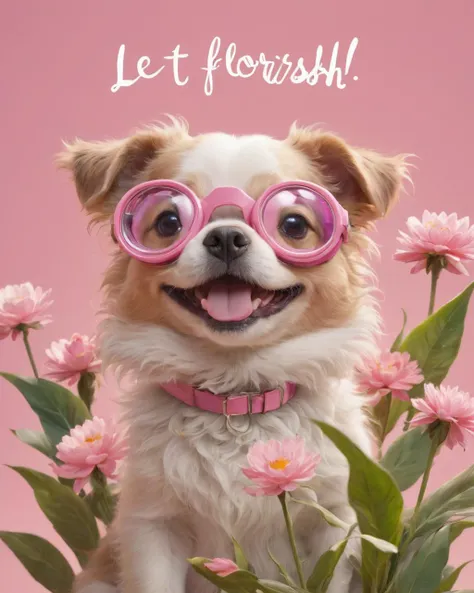 letitflrsh, let it flourish, Giggly Goggles, pink background, <lora:- SDXL - letitflrsh_let_it_flourish_V1.0:.8>