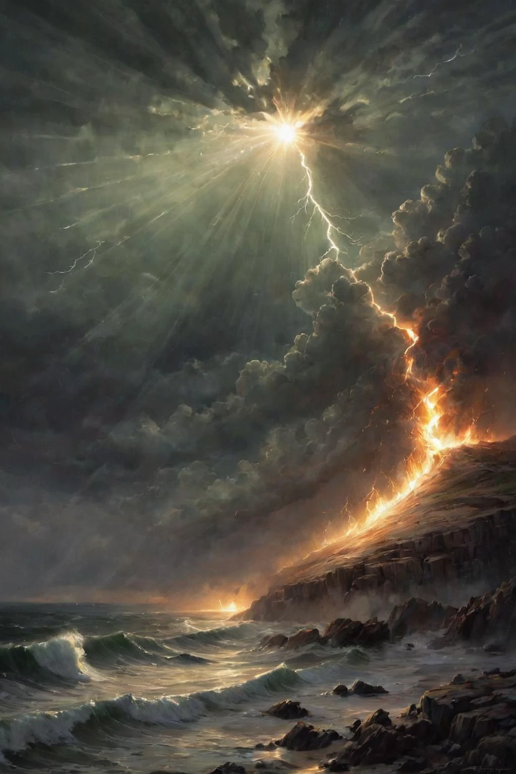 <lora:- SDXL - letitflrsh_let_it_flourish_V1.0:1>,letitflrsh,
Do not go gentle into that good night,
Old age should burn and rave at close of day;,
Rage,rage against the dying of the light.,
Though wise men at their end know dark is right,
Because their words had forked no lightning they,
Do not go gentle into that good night.,
Good men,the last wave by,crying how bright,
Their frail deeds might have danced in a green bay,
Rage,rage against the dying of the light.,
Wild men who caught and sang the sun in flight,
And learn,too late,they grieved it on its way,
Do not go gentle into that good night.,
Grave men,near death,who see with blinding sight,
Blind eyes could blaze like meteors and be gay,
Rage,rage against the dying of the light.,
And you,my father,there on the sad height,
Curse,bless,me now with your fierce tears,I pray.,
Do not go gentle into that good night.,
Rage,rage against the dying of the light.,