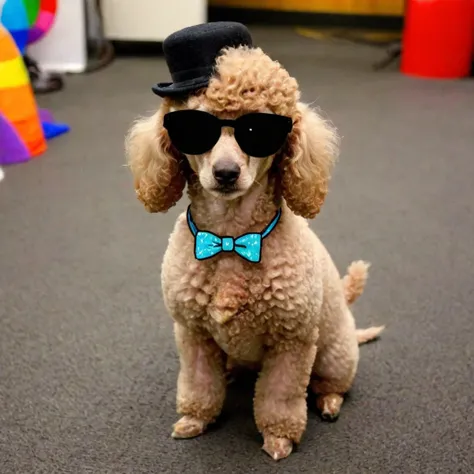 <lora:doodle-in-real-life-photo-doodle:1.1> photo doodle, pimp poodle