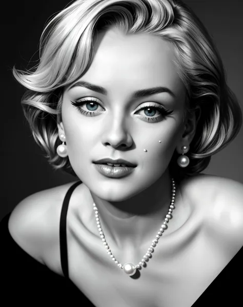A gum wrapper with Marilyn Monroe in black and white blowing a bubble with the gum