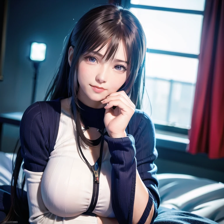 (8k, RAW photo, best quality, masterpiece:1.2), (realistic, photo-realistic:1.37),1 girl,cute, light smile,blue eyes, (solo),detailed faceponytail, dramatic angle,
,office,looking at viewer,pov,cyberpunk, <lora:tifoseMix64:1>