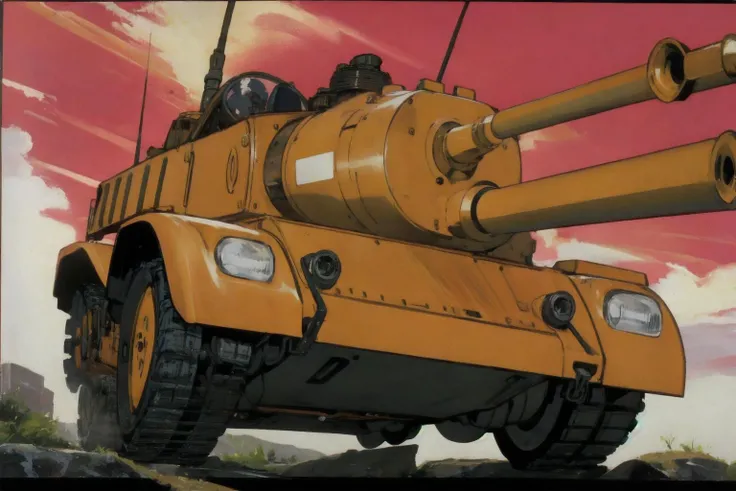 <lora:LupinPart2Style:1>, pt2, vehicle focus, tank