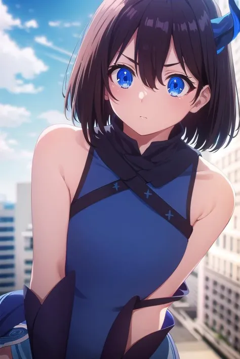 kannaogata, <lora:kanna ogata s1-lora-nochekaiser:1>,
kanna ogata, short hair, blue eyes, black hair, hair between eyes, horns, single horn, dragon horns, dragon girl,
BREAK gloves, dress, bare shoulders, wings, sleeveless, sleeveless dress, blue dress,
BREAK outdoors, sky, sun, clouds,
BREAK looking at viewer, (cowboy shot:1.5),
BREAK <lyco:GoodHands-beta2:1>, (masterpiece:1.2), best quality, high resolution, unity 8k wallpaper, (illustration:0.8), (beautiful detailed eyes:1.6), extremely detailed face, perfect lighting, extremely detailed CG, (perfect hands, perfect anatomy),