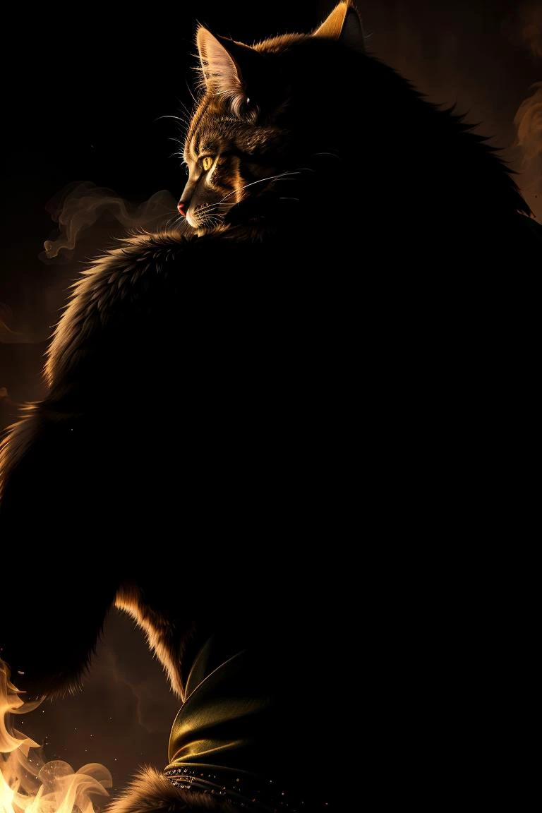 a profesional picture of 1man Zendar, the Feline Furry was a member of an advanced feline-humanoid race, with a lithe, athletic build and feline features that set him apart from the humans he often found himself among. His fur was a sleek, obsidian black, with flecks of silver that caught the light. His eyes were a piercing amber, and his ears were pointed and tufted, able to pick up on the slightest sound. His tail was long and furry, a constant reminder of his feline heritage. He wore a form-fitting, armored catsuit that hugged his muscular frame and provided protection without hindering his agility. Zendar's movements were graceful and predatory, and his presence exuded a wild, untamed energy that was both intimidating and alluring BREAK, realistic, perfect quality, best quality, ultrasharp, ultradetailed, perfect quality, masterpiece, intricated details, <lora:add_detail:0.4>, punk, <hypernet:sxzBloom_sxzBloom:0.3>, AS-YoungerV2 < <lora:splashes_v.1.1:0.5> Splash, splashes, splashing, explosion, exploding <lora:Smoke:0.3> smoke, smokkk, colorfull cyan, hotify, vivid colors