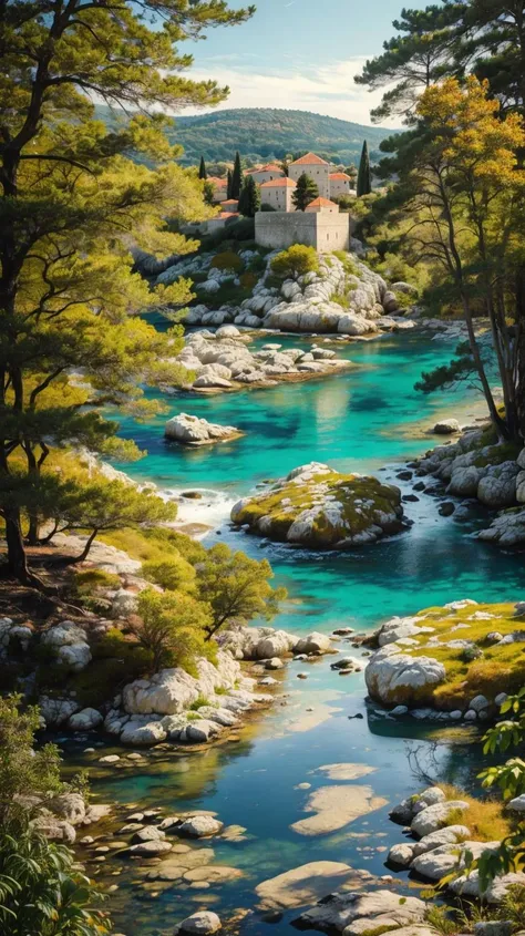 a profestional picutre of Lokrum Island, Dubrovnik, Croatia: A verdant oasis in the Adriatic, Lokrum offers botanical gardens, historic ruins, and hidden coves, providing a tranquil escape just a short boat ride from the bustling streets of Dubrovnik. ,
wide angle, landscape ,
photorealism,unreal 5 daz, extremely detailed ,((ultrasharp)),((masterpiece)),((best quality)),((ultradetailed)),((intricated details)), extremaly detailed background, <lora:add_detail:0.7> ultra realistic,32k,RAW photo, 8k ,dslr,soft lighting,high quality,film grain, beautiful and aesthetic,extremely detailed, natural shadows,