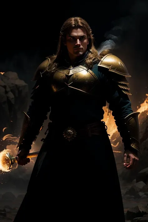 a profesional picture of 1man Garen, the Gladiator of Gondor was a former gladiator from the ancient world of Gondor, where he had fought in the coliseums and emerged victorious time and time again. His body was a mass of rippling muscle, etched with the scars of countless battles. His skin was bronzed from the desert sun, and his hair was a golden blonde, braided and adorned with the bones of his enemies. He wore a suit of ancient Gondorian armor, etched with runes of protection and victory. The armor was adorned with the skulls of defeated foes, a macabre trophy of his past. He wielded a massive, two-handed sword that had been tempered in the fires of Mount Doom, its blade etched with the same runes as his armor. Garen's presence was commanding, and his eyes burned with an unquenchable fire for combat and glory. BREAK, realistic, perfect quality, best quality, ultrasharp, ultradetailed, perfect quality, masterpiece, intricated details, <lora:add_detail:0.4>, punk, <hypernet:sxzBloom_sxzBloom:0.3>, AS-YoungerV2 < <lora:splashes_v.1.1:0.5> Splash, splashes, splashing, explosion, exploding <lora:Smoke:0.3> smoke, smokkk, colorfull cyan, hotify, vivid colors
