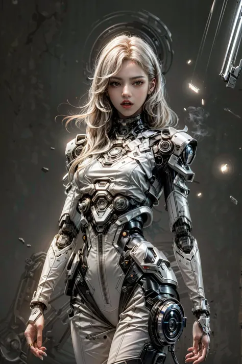 <(best quality, extremery best quality, masterpiece:1.4), (realistic, intricate details:1.4), (photorealistic:1.4), (extremely intricate:1.4), highres, ultra highres, ultra detailed, ultra-detailed, absurdres, incredibly absurdres, extremely detailed, high quality, high resolution, hyperrealistic, ultra-realistic, hyper-detailed, top quality, best, fine detail, massive detail, Highly detailed, extreme detailed, highest detailed, high-res, absolutely resolution, reflection, (refraction:1.4), (hyperrealism:1.4), ultra realistic details, highly intricate details, insane details>, BREAK, (1girl:1.3), solo, looking at viewer, (young cute beautiful 18-year-old girl:1.4), 3d face, (hand of Guido Daniele:1.4), beautiful girl, Beautiful face, pretty, girlface, kpop idol,  supermodel, stunning innocent symmetry face, perfect body, medium breast, slim waist, slim legs, (high detailed skin:1.5), glowing eyes, goddess, natural skin texture, shiny skin, White skin, Beautiful detailed face, detailed face, real skin texture, cute delicate face, finely detailed face, golden ratio, golden ratio face, expressive eyes, perfect face, perfect skin, flawless face, clear face, shiny hair, pale skin, Proper body proportion, perfect anatomy, realistic skin texture, luscious lips, glossy lips, natural makeup, beautiful bright pupils, slender figure, intricate eyes, detailed pupils, detailed face and eyes, longeyelashes, blush, good hand, perfect hands, pretty face, beautiful female bodies, finely detailed skin, oily shiny skin, clean facial features, an extremely delicate and beautiful, cute & girly, beautiful detailed eyes, stars in the eyes, detailed simmetric eyes, perfect smooth skin texture, BREAK, (((((brilliant colors, (silver cloth, mecha hands, (holding big gun), silver mecha bodysuit, high cut bodysuit, moon surface, mecha arms, mecha jiont, sexy, slim, (white mecha), mecha leggings, Tangled wires, messy data cables, circuit console, in the style of energetic movement, low-angle, liquid metal inspired, long hair, gray hair:1.4), goddess women, aura, most beautiful artwork in the world, atmosphere, (neon, cyborg:1.2),(cyberpunk background:1.2), (sparkly:1.2), (Futuristic cyberpunk cityscape bathed in neon lights, a lone full mech tech robot:1.2), (dramatic, gritty, intense:1.4), (depth of field:1.7), slow-motion action sequences, surreal details, charging forward, (light anger:1.4), ( absurdly long hair:1.5), ((The girl looked disgusted)), (long legs:1.3), A shot with tension, (Visual impact, giving the poster a dynamic and visually striking appearance:1.2), impactful picture, (joshua middleton comic cover art, hypermaximalist, instagram contest winner, fashion color scheme,  trending on cgsociety, playful illustrations, imaginative overlays, artistic fusion, fantastical scenes, evocative narratives, striking visuals:1.3), (Glowing ambiance, enchanting radiance, luminous lighting, ethereal atmosphere, mesmerizing glow, evocative hues, captivating coloration, dramatic lighting, enchanting aura:1.2), (moon, melanchonic soft light, photorealistic faces, moody lighting:1.4), (night, Night time,  moon light,  Golden Hour, sky, landscape, stars, starry, galaxy sky, milky way, night sky full of stars:1.2), (braids, floating hair, rock, bloom, bloom effect, random patterns, energetic movement, bold colors, dynamic texture, spontaneous creativity:1.2), (blush, Pink lips, Pink lip colour, flat bangs:1.4), (long_hair, outdoors:1.3), (breeze, dust is drifting, ethereal, scenery, nature, mysterious background, fog, wind:1.2),  (iridescent colors, Iridescence, mysterious, fantasy background, fantasy, open mouth:1.2), (Luminescent Particles:1.3), (fullbody:1.2), (eye focus,  face focus, character focus, close-up face:1.2), (dutch angle,  cowboy shot:1.3), colorful refraction)))), BREAK, <hyper realistic DSLR photo, Nikon D5, cinematic portrait, portrait, ultra sharp, analog film photography, film emulation, bokeh, blurry noise background, watercolor, available light, detailed light,  volumetric fog,  beautiful lighting,  Rembrandt lighting,  Cinematic, pixel art,  game art,  key visual,  surreal,   PBR Texturing,   Anisotropic Filtering, Maximum Clarity And Sharpness, Albedo And Specular Maps, Multi-Layered Textures, Surface Shading, Sub-Pixel Convolution,  Sub-Pixel Convolution,  Accurate Simulation Of Light-Material Interaction, blurry foreground, broad light, volumetric light effect, matte painting, perfectly defined features, volumetric lighting, Tone Mapping, Lumen Reflections, Global illumination, Ray Tracing, Screen Space Global Illumination, Accent Lighting, 32k, Natural Lighting, volumetric, cinematic masterpiece, Rule of thirds, high dynamic range, Multi-exposure HDR capture, cinematic render, game cg cinematic, atmospheric perspective, movie scene, epic dynamic frame, motion blur, ((cinematic look, Film look)), rim light, 4k textures, adobe lightroom, photolab, hyperdetailed, exposure blend, professional color grading, professional color correction, aerial perspective, particles and dust in beams of light, cinematic scene, dynamic lighting, sharp details, lomography, soft focus, light leaks, bold hues, atmospheric depth, (explosive light and shadow:1.2), aesthetics, intricate designs, ultra realistic digital art, (zentangle, mandala, tangle, entangle), (fractal art), elegant, vivid colours, floating particles, particles, epic, (ink drawing, oil painting detailed), RAW, huge filesize, extremery detailed CG, Photo, 8k uhd, cinematic atmosphere, trending on artstation, award-winning glamour photograph, highly detailed photo, official art, beautiful and aesthetic, unity 8k wallpaper, beautiful, highly detailed CG illustration, best illustration, intricate, Amazing, emotional, analog, painting, digital painting, concept art, Oil Painting, illustration, Classical art, Renaissance, Romanticism, Neoclassicism, Color Palette, depth and contrast, Vibrant colors, saturated, rich saturation, color harmony, vivid palette, concept-art, design style, detail character, concept render, colorful, analog photography, dreamy atmosphere, specular highlights, atmospheric lighting, (dynamic angle, dynamic pose :1.3), (shiny, clothes reflecting light, lens flare, bloom effect, light particle, lens glare:1.3), realistic light, realistic lighting, cinematic light, (cinematic lighting), light in the face, soft lighting, saturated colors, detailed background, sharp focus, 8k high definition, perspective, Master Composition, roughness, post-processing, soft shadows, realistic shadows, ambient occlusion, ray-tracing, subsurface scattering, photon mapping, physically-based rendering, octane rendering, unreal engine 5, ue5 rendering, Adobe After FX, dslr, RTX, Best character details, radiosity, sharp, antialiased, RAW photo, HDR, 8k, 4k, (((Photographed by Roger Deakins, using a RED Monstro 8K VV camera and a series of high-end lenses))), ((Hasselblad photography)), (film grain:1.4), Kodak portra 400, ((Fujifilm X-T5)), professional photograph, caustics, Broad lighting, diffuse lighting, rim lighting, two tone lighting, textile details, visible pores, high resolution scan, professionally color graded, photographic reality, automatic white balance, best lighting, detailed shadow, high contrast, strong light and shadow>, (PureErosFace_V1:0.4), (ulzzang-6500:0.6), <lora:epiNoiseoffset_v3:2>, <lora:add_detail:0.6>, <lora:hipoly_3dcg_v7-epoch-000012:0.6>, (kbxll:0.6), <lora:more_details:0.6>, <lora:white mecha v1:0.6>