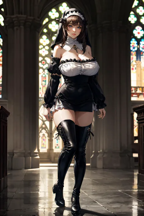 Gothic with exposed vagina