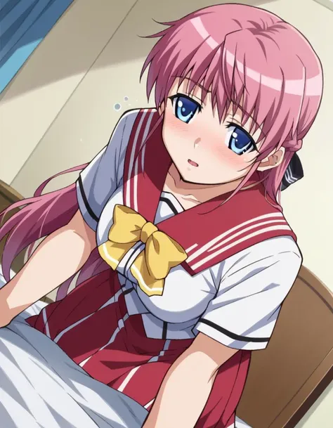 score_9, score_8_up, score_7_up, source_anime,
akinaorifushi, <lora:akina-orifushi-ponyxl-lora-nochekaiser:1>
akina orifushi, long hair, pink hair, blue eyes, hair braid, braid, hair bow, bow, mature female,
skirt, school uniform, serafuku, red sailor collar, red skirt, white shirt, short sleeves,
indoors, bed, bed room, on side, blush, drunk,
looking at viewer, dutch angle, cowboy shot,