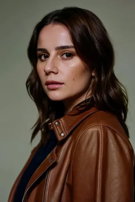 1girl, solo, merveozbey01, brown eyes, detailed face, leather jacket, simple cotton dress, snowy town, (dimly lit:0.5), (low key), arms spread, collar dress, Photorealistic, Hyperrealistic, Hyperdetailed, analog style, detailed skin, matte skin, soft lighting, subsurface scattering, realistic, heavy shadow, masterpiece, best quality, ultra realistic, 8k, golden ratio, Intricate, High Detail, film photography, soft focus, RAW candid cinema, 16mm, color graded portra 400 film, remarkable color, ultra realistic, textured skin, remarkable detailed pupils, realistic dull skin noise, visible skin detail, skin fuzz, dry skin, shot with cinematic camera, <lora:MerveLaraOzbey01:1>, from side