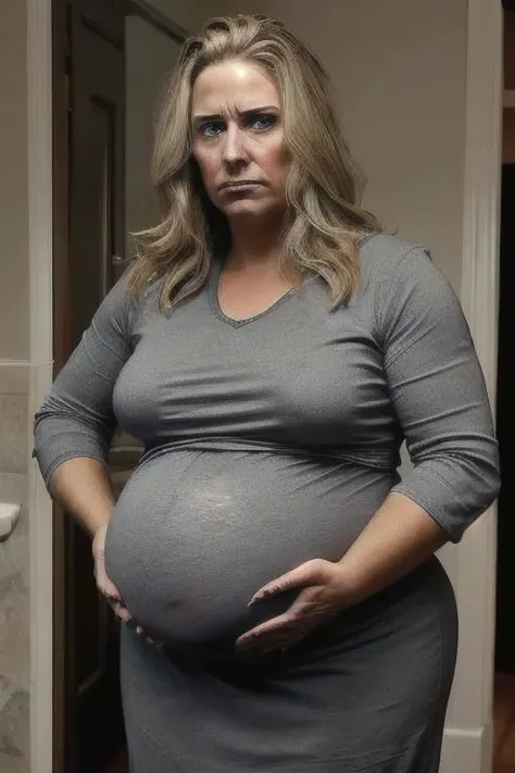 1 adult woman, full body,
CyberAltCuningam,
(in pain facial expression, Pregnant belly, holding belly),
eyedirection, eyes,
8k,
