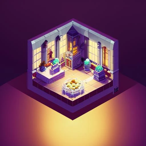 IsometricFuture, 1990s vaporwave, isometric cutaway, night sky, city view, Depth of Field, Full-HD, Rim Lighting, Vibrant Sharp Cinematic Lighting, Shadows, Chromatic Aberration, art by artgerm, greg rutowski, square enix, unreal engine 5, FXAA, IsometricFuture