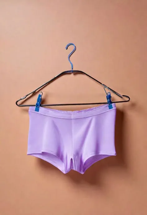 a close up of a fitness panties hanging on a hanger, isolated background, studio lighting, product photography, professional, sharp focus,