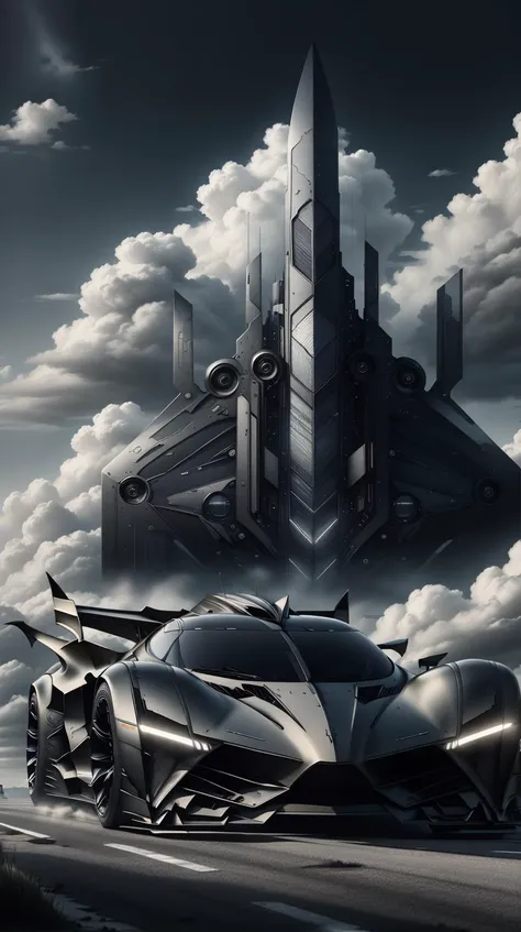 <lora:BatmanCore:1> BatmanCore a vintage car driving along a rainbow road in the clouds, (Masterpiece:1.3) (best quality:1.2) (high quality:1.1)