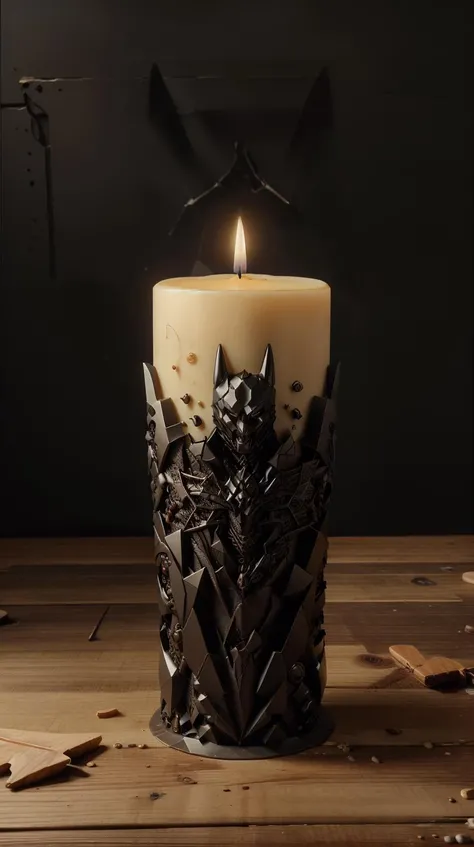 <lora:BatmanCore:1> BatmanCore artisanal beeswax candles, (Masterpiece:1.3) (best quality:1.2) (high quality:1.1)