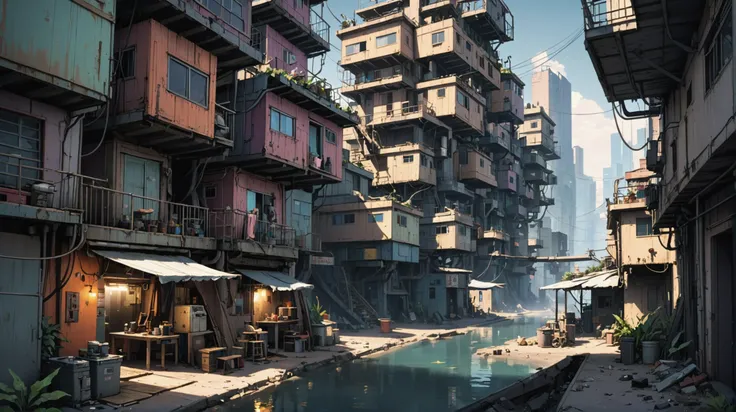 shanty town in a techno-optimist scifi subterranean topia outside of the multiverse, masterpiece<lora:EnvyBetterHiresFixXL01:0:hr=1><lora:EnvySendNoodzXL01:-0.5>
