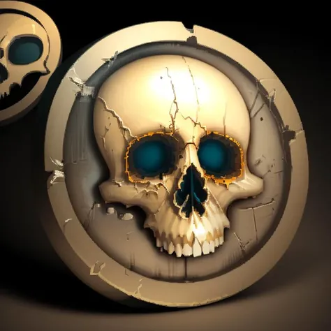 ((masterpiece,best quality)), <lora:FantasyIcons_Coins:0.8>, skull coin,, shiny metal