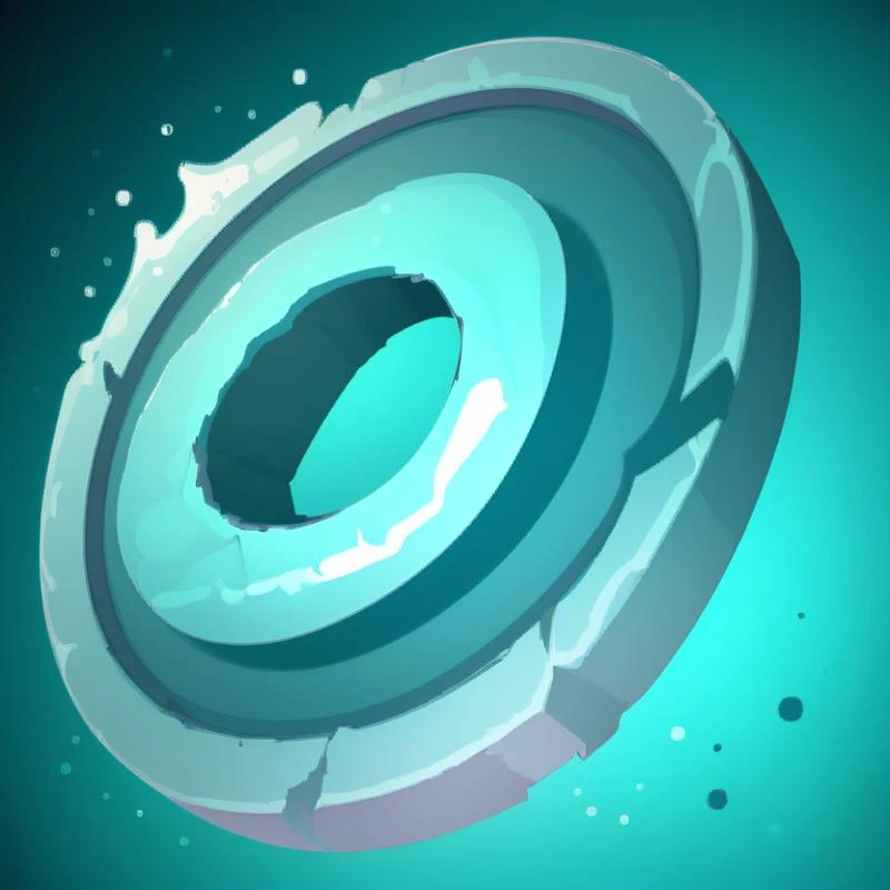 ((masterpiece,best quality)), absurdres, <lora:FantasyIcons_Coins:0.8>, teal coin, glowing, swirl symbol, swirling magic