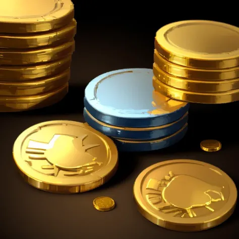 ((masterpiece,best quality)), <lora:FantasyIcons_Coins:0.8>, gold coin, multiple coins,, shiny metal