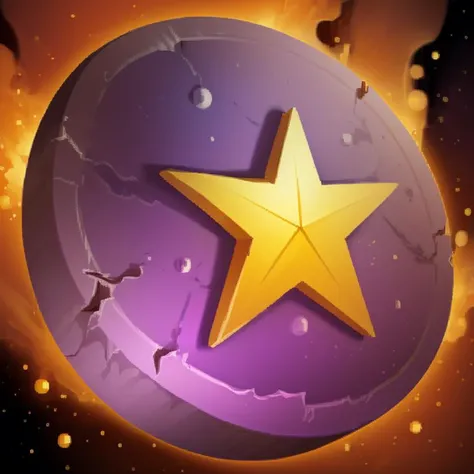 ((masterpiece,best quality)), <lora:FantasyIcons_Coins:0.8>, purple coin, glowing, star symbol, space, stars, planets, cosmos, nebula, shiny metal