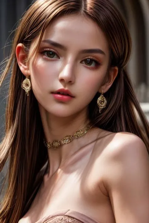 a photo of young lady, a attravtive female, simple background, wearing a micro skirt , short skirt,latex crop top, sleeveless, deep neckline ,(blush), (detailed skin:1.3, Glossy skin + Shiny skin:1.1), (cowboy shot at eye level, photography on a Fujifilm X-T4 with a 50mm lens, from below, 8k, RAW photo, best quality, depth of field, ultra high res:1.2, cinematic lighting), exquisite earrings, lace choker, necklace, narrow waist, abs, dynamic pose
