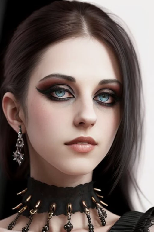 8k, High resolution, HDR, RAW, photograph of a goth woman, detailed skin <hypernet:LizVicious:1>