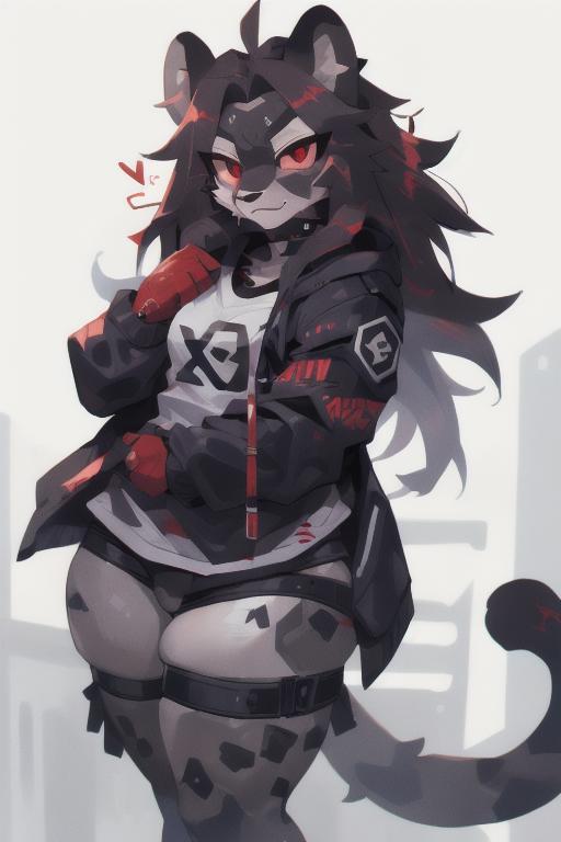 A close up of a cat with a hoodie and a jacket - SeaArt AI
