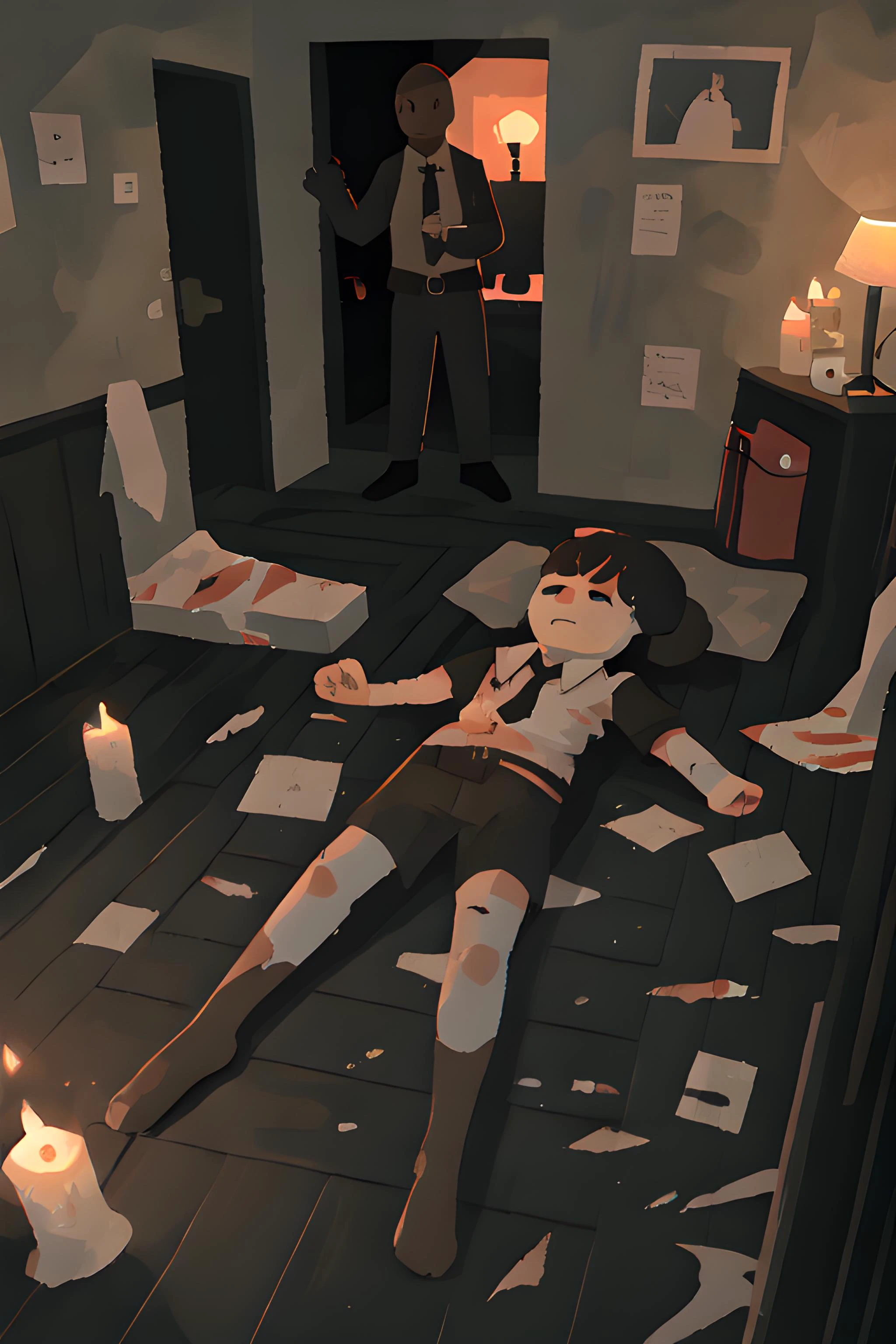 A murder scene