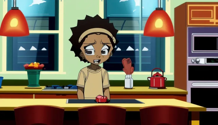 <lora:Boondocks Art Style_v1.0768:1> Boondocks Art Style, kitchen