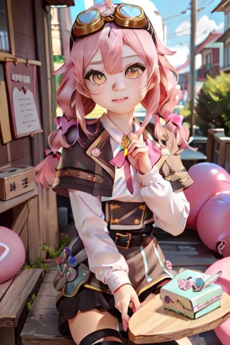 (((picture-perfect))) (((ace_taffy_v2,  yellow eyes, pink hair, brown capelet))) <lora:ace_taffy_v2-000012:1>