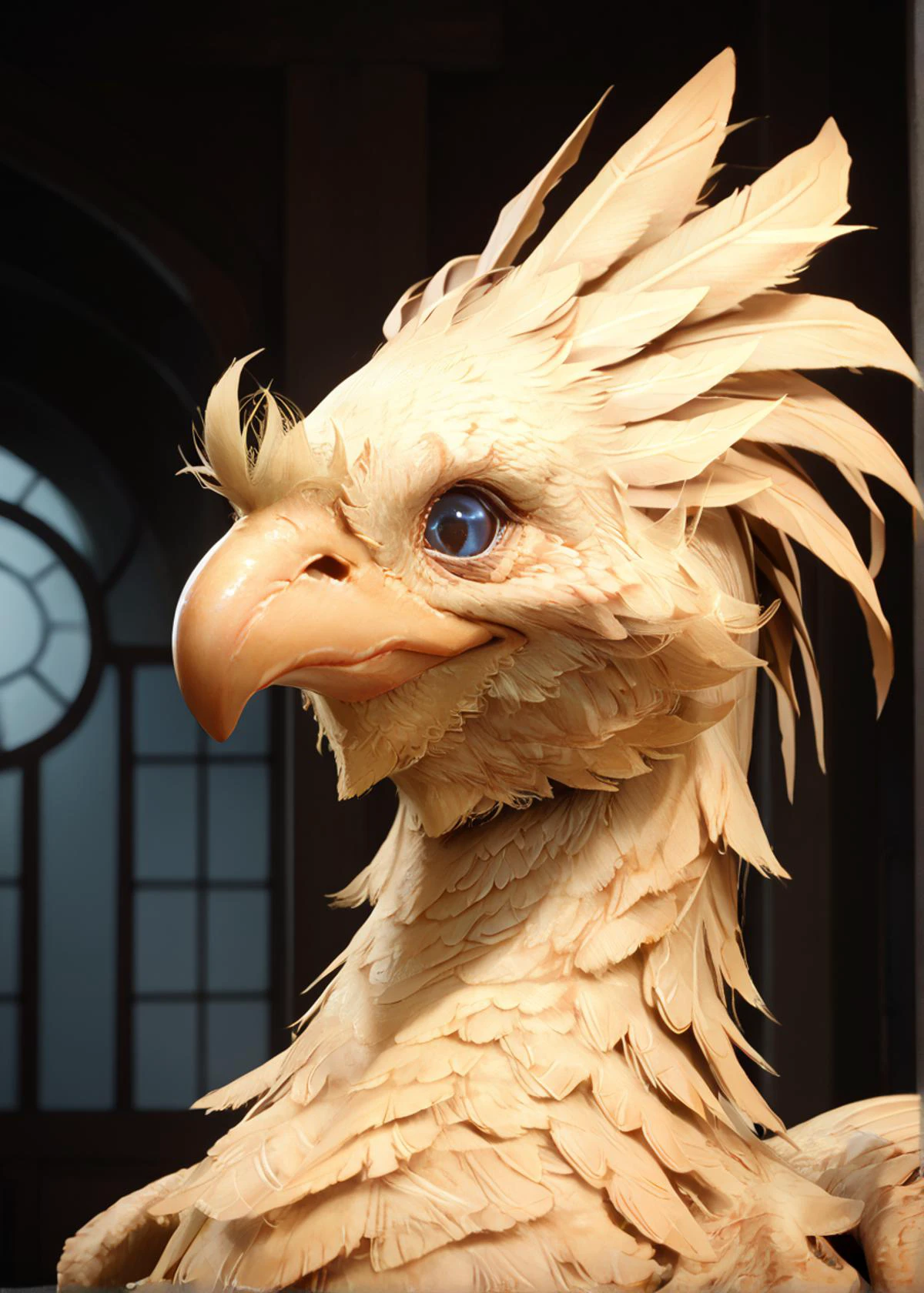 (score_9, score_8_up, score_7_up, zPDXL), chocobo <lora:chocobo_(ponyxl):1>, no humans, upper body,