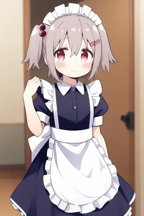<lora:Senkawa_Minato:0.8>, ãSenkawaMinato,  1boy, soro, hair ornament, maid, apron, short sleeves, dress, maid headdress,  blush, puffy sleeves, puffy short sleeves, closed mouth, hairclip, frills, collared dress, bangs, 
 enmaided, frilled apron,  maid apron, hair between eyes, genderswap, crossdressing, hair bobbles, one side up, comic, looking at viewer, hand up, genderswap (mtf), frilled dress, alternate costume, standing, indoors
masterpiece, high quality, very_high_resolution, large_filesize, full color,