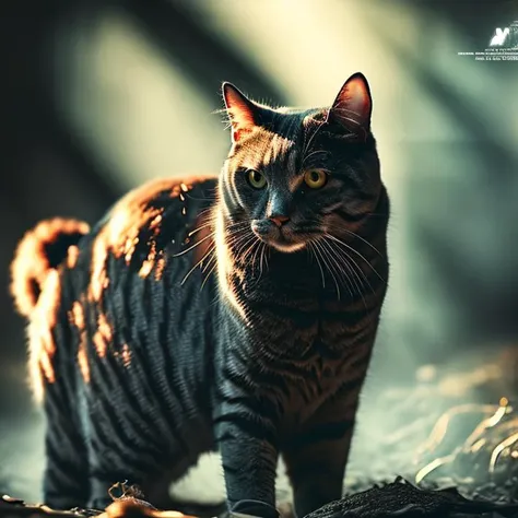 (orange cat),Volumetric Lighting,Cinematic Lighting,medium_shot,