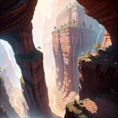 hdr, best quality, deep canyons in the middle, (beautiful and aesthetic:1.2), high dynamic range, (gritty), light, <lora:cheeseDaddysLandscapes_35:1>, extremely detailed CG unity 8k wallpaper, highly detailed, (spaceship), detailed illustration