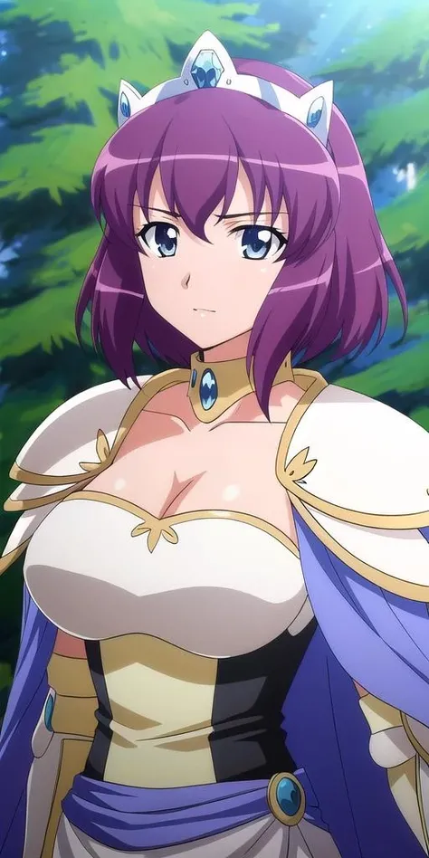 <lora:henrietta_de_tristainV2:.7> henrietta_de_tristain, huge_breasts, standing, solo, White_armored_dress_Blue_cape_Tiara, masterpiece, best quality, detailed face, detailed eyes, highres,