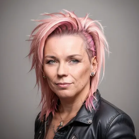 <lora:DanuseNerudova:1>, portrait of female (DanuseNerudova) as a punk with mohawk
