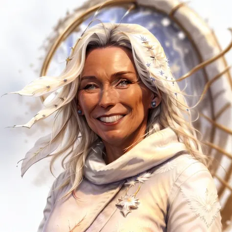 <lora:DanuseNerudova:1.25>, portrait of female (DanuseNerudova) white mage