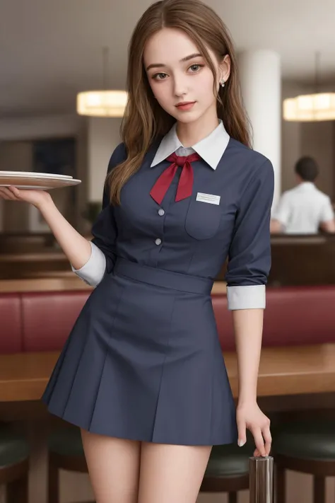 (best quality)(masterpiece)(absurdres)1girl,waitress Uniform,