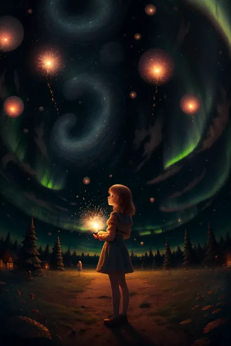 1girl,aerial fireworks, astronaut, aurora, milk way, festival, Fisheyes, masterpieces, top quality, best quality, official art, beautiful and aesthetic, animation, 8k raw,
<lora:lovestar:0.8>