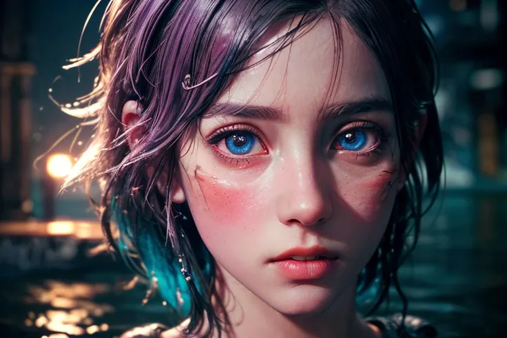 (masterpiece, best quality), 1girl, spunky female , wild hair , violet hair , in the middle of the ocean ,surrounded by water , dress, masterpiece, shot from movie,  amazing details , (ultra realistic), textured skin, remarkable detailed pupils, ((realistic dull skin noise)), ((visible skin detail)), ((skin fuzz)), (dry skin) shot with cinematic camera, fashion photography, photo realistic, crowded room ( party ) , 20 megapixel, canon eos r3, detailed skin, detailed, detailed face, , (((full body intricate, vibrant, photo realistic, realistic, dramatic, sharp focus, 8k)) , flashlight , filmg, velvia
<lora:epiNoiseoffset_v2:1> <lora:add_detail:1> <lora:FilmVelvia2:0.5> <lora:flashlightphoto_v1.5a:0.5>
