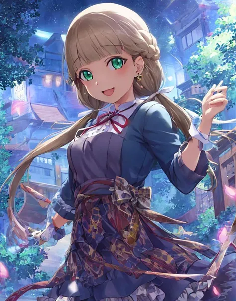 _kinako_, <lora:epoch-000016:1>
(illustration:1.1),(best quality),(masterpiece:1.1),(beautiful and clear background:1.25),(extremely detailed CG unity 8k wallpaper:1.1), (colorful:0.9),(depth of field:0.75),( ink splashing:0.95),(color splashing:0.85),(watercolor:0.65),
:d, dress, earrings,looking_at_viewer, smile