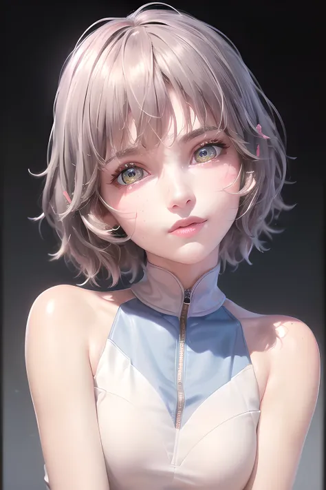 (ultra high res,photorealistic,realistic,best quality,photo-realistic), (((high detailed skin,visible pores))),(real person,photograph), ((mix4)), (8k, raw photo, best quality, masterpiece),photon mapping, radiosity, physically-based rendering,automatic white balance ,mastoid process

(1girl),(face close-up,seductive smile,moist lips,short hair:1.35), (blush|cute and playful|adorable|skinny|thick bangs|beauty|18 years old|childish looks|under 18 years old),(small breasts: 1.5),(looking at viewer:1.5),(irises and pupils are rounded,the pupil reflects the surroundings,eyes are not the same size:1.2), (skinny:1.6), 

 <lora:LuotianyiKoushiki_v1:0.6>,