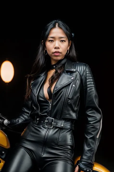 DEN_alisonangel_OF,
((riding a motorcycle:1.2) wearing (motorbike leathers:1.2), (riding a motorbike:1.2), (driving a motorbike:1.2), (motorcycle:1.1), traffic, leather trousers, leather jacket, motorcycle boots, leather gloves:1.2),
bokeh, f1.4, 40mm, photorealistic, raw, 8k, textured skin, skin pores, intricate details <lora:epi_noiseoffset2:1>, epiCRealism