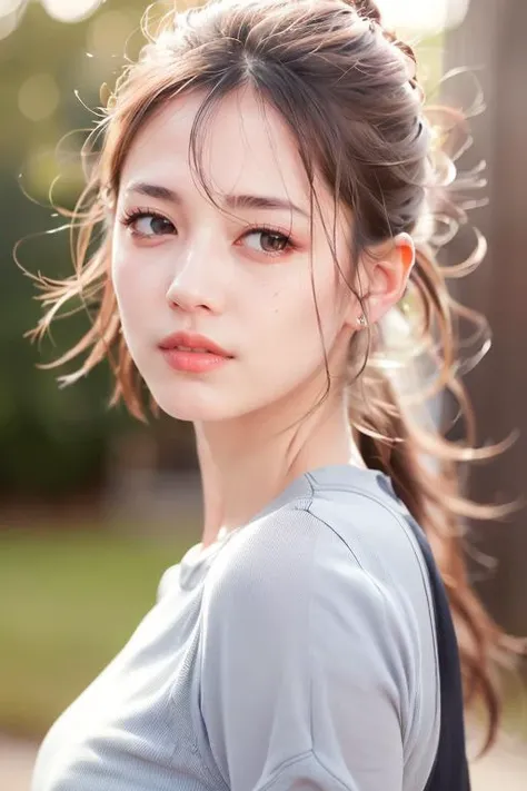 dressed, (photo realistic:1.4), (hyper realistic:1.4), (realistic:1.3),
(smoother lighting:1.05), (increase cinematic lighting quality:0.9), 32K,
1girl,20yo girl, realistic lighting, backlighting, light on face, ray trace, (brightening light:1.2), (Increase quality:1.4),
(best quality real texture skin:1.4), finely detailed eyes, finely detailed face, finely quality eyes,
(tired and sleepy and satisfied), face closeup, t-shirts,close-up,
(Increase body line mood:1.1), (Increase skin texture beauty:1.1)
<lora:sd-No.180-000014:0.6>