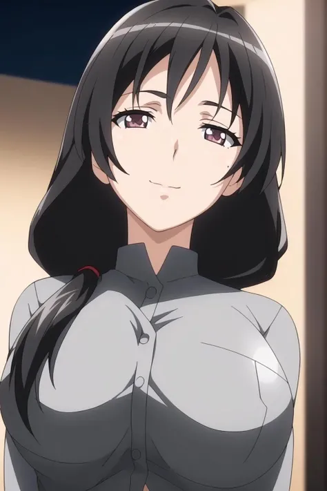 (Night:1.7), Japan, Tokyo, CityView, Before Window,
Standing at attention,
Grey uniform, Shirt, long sleeves , Pants,
<lora:Kaori_Sakaki_Ran_Sem-KK77-V1:0.7>,
Black_hair, Brown_eyes,Long_hair,single braid,
1 girl, 20yo,Young female,Beautiful Finger,Beautiful long legs,Beautiful body,Beautiful Nose,Beautiful character design, perfect eyes, perfect face,expressive eyes,
looking at viewer, in the center of the image,(Upper_body),(Focus on her face),(light_smile:0.5),
official art,extremely detailed CG unity 8k wallpaper, perfect lighting,Colorful, Bright_Front_face_Lighting,shiny skin,
(masterpiece:1.0),(best_quality:1.0), ultra high res,4K,ultra-detailed,
photography, 8K, HDR, highres, absurdres:1.2, Kodak portra 400, film grain, blurry background, bokeh:1.2, lens flare, (vibrant_color:1.2)
(Beautiful,large_Breasts:1.4), (beautiful_face:1.5),(narrow_waist),