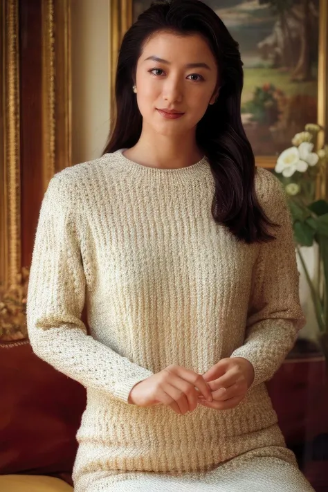 masterpiece,beautiful,extremely detailed,finely detailed,exquisite,(ultra high res),(8k UHD best quality), (realistic, photo-realistic:1.37), depth_of,blurry_background, photo_inset,Dramatic lighting,reference_inset,photo_background,photorealistic,looking_at_viewer,1girl,detailed skin,shiny skin,(((dress))),(((upper body))),kyoka<lora:kyoka suzuki:1>